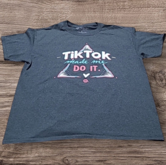 WOMEN'S GIRLIE GIRL ORIGINALS TIKTOK MADE ME DO IT SHIRT - Picture 1 of 5